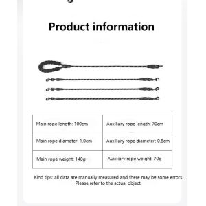 Dog leash multifunctional one-to-three dog leash reflective pet leash