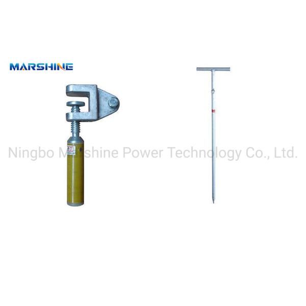 Portable Earthing Pole And Earthing Clip With Galvanized Copper Material