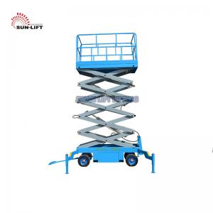China Vertical Electric Mobile Scissor Lift / Scaffolding Aerial Lift Work Platform on sale