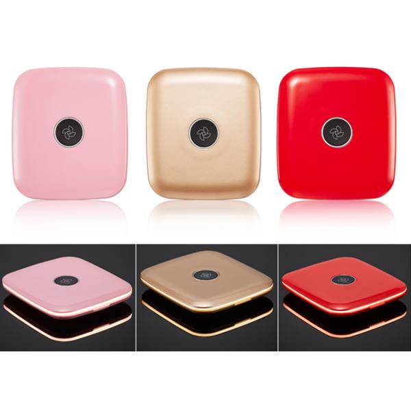 LED Compact Power Bank Mirror , 1 X 5 Magnified Mirror Power Bank 6000mAh Battery