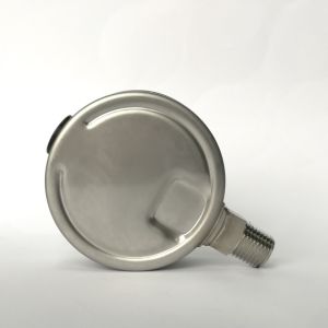 2.5" 1 MPa Radial Mount Manometer 1/8" 1/4" NPT Glycerol Fillable All Stainless