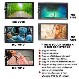 Wholesale Capacitive Screen 7 Inch 2 Din Car Audio Radio Stereo with New c200s