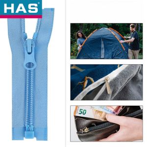 Two Way Coil Separating Zipper Eco Friendly Heavy Duty Zippers For Tents