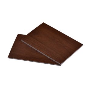 4mm 4x8 walnut surface decorative wall cladding aluminum plastic composite panel