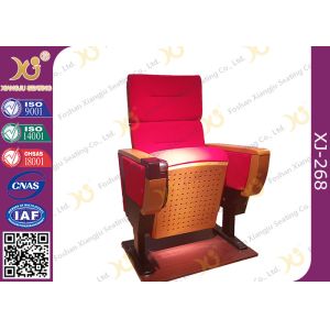 China Modern Folded Commercial Auditorium Chairs With Strong Steel Structural Single Leg on sale