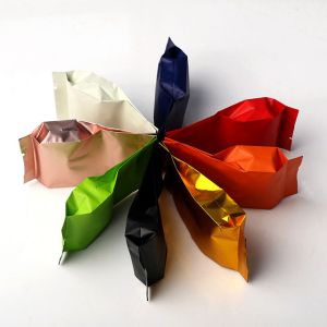 Colorful Printing smooth suction Aluminum Foil vacuum plastic bag with Side