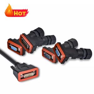 IP67 IP68 8 / 9 / 15 Pin D SUB Waterproof Connector Panel Molded Female Male