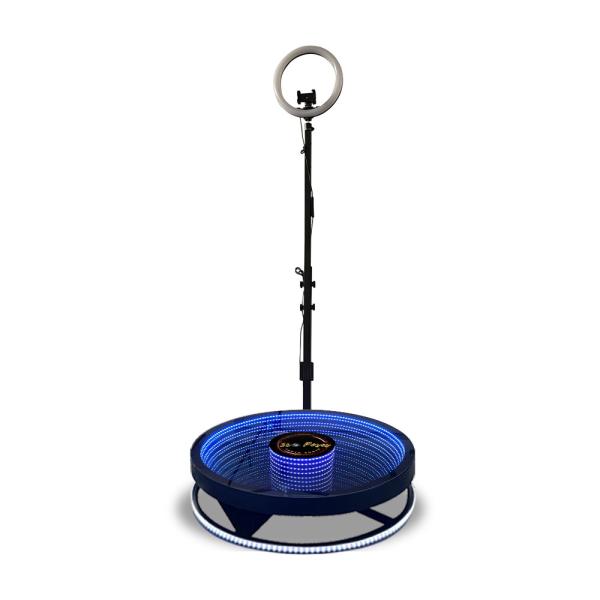 Wedding Business Selfie LED 360 Photo Booth Rotating Custom Logo