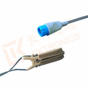 BRUKER Spo2 Probe Sensor 12 Pin Reusable SpO2 Sensor Veterinary Animal Use