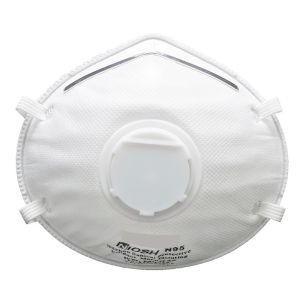 White Dustproof Disposable Face Mask , Protective Elastic Air Pollution Mask