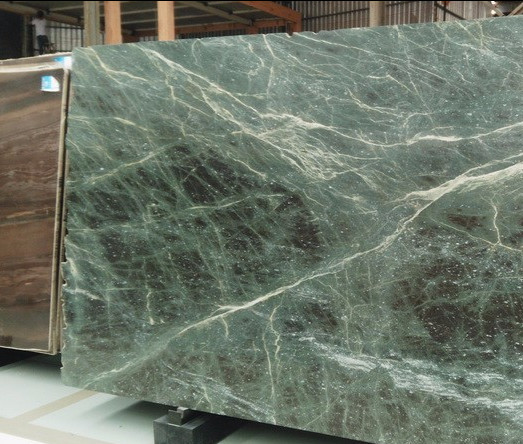 Wholesale Polished Forest Snow Granite Slabs Luxury Stone Snowing Forest Green Granite