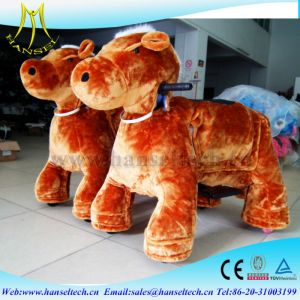 China Hansel stuffed animal toy ride grass chopper machine for animals feed boy and animals sex coin and non coin ride animals on sale
