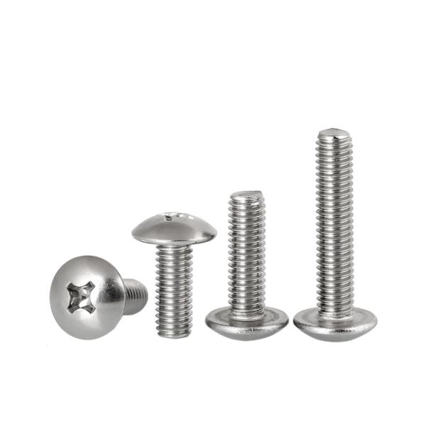 Passivated GB Cross Recessed Mushroom Head Machine Screw Stainless Steel 304 M3 M4 M5 M6 M8