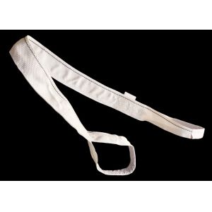 White Color Polyester Flat Webbing Sling TSEWS1000 Double Plies Slings