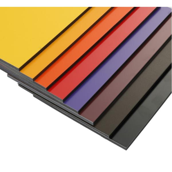 1550mm Width PVDF Aluminum Composite Panel with 25% Elongation E1 Formaldehyde
