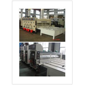 Energy Saving Feeding Flexo Printer Slotter Machine For Cardboard