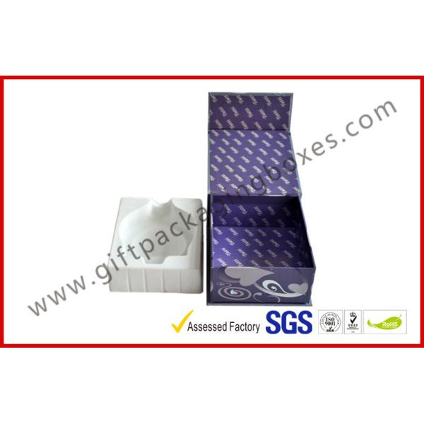 Quality Heart Shape Perfume Packaging Rigid Gift Boxes with Plush PS tray for Present wholesale