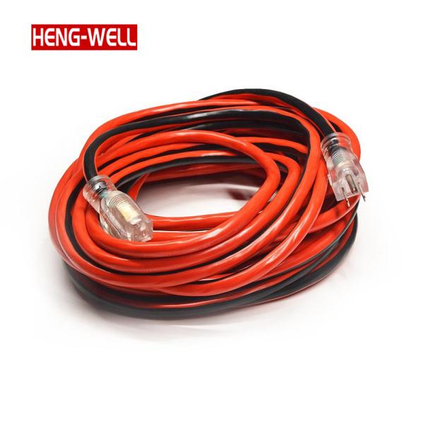 Quality Heavy-Duty 12/3 Outdoor Extension Cord 3ft & 49ft Multi-Socket 15A 125V Lighted and SJTW Copper PVC US Standard Power Cords wholesale