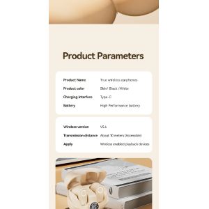 Bluetooth Headphone Earphone 5.4 4-5 Hours Per Charge 600mAh Case 4.8g 2.8×2.5×1