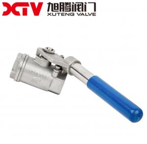 Cheap Xtv Coc / ISO/CE Full Bore 1500wog BSPT Spring Return Handle 2PC Ball Valve Solution for sale