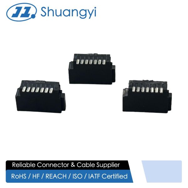 7 Pin SATA Female Connector for Wire Solder Cable, Gold Plated Electrical Signal