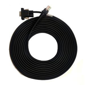 Db9 Female To RJ45 RS232 Scanner Cable 5m For Datalogic QD2130