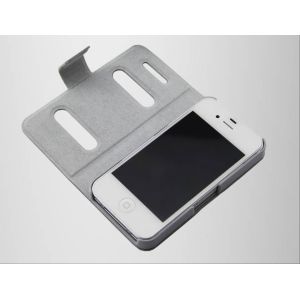 White / Black Flip Cellphone Case Durable With Windows , Men Style