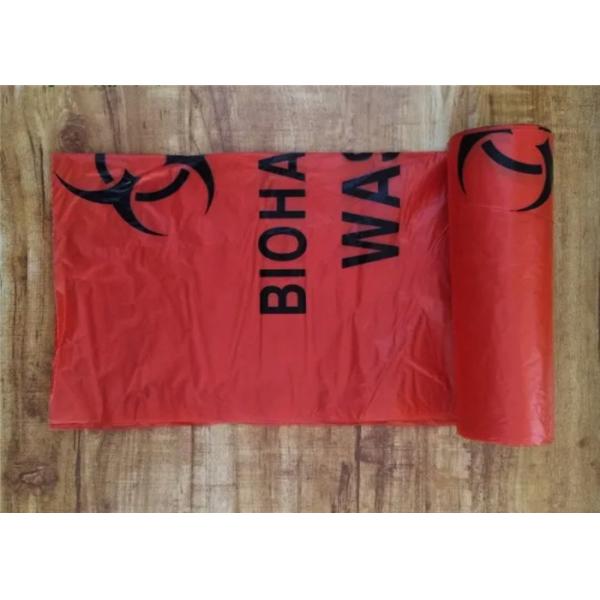 Quality Hand Length Handle Medical Waste Disposal Bags PE Material 10L - 240L Capacity wholesale