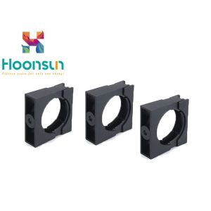 Customized Conduit Plastic Pipe Clamps Bracket Black Bellows Fixed Frame