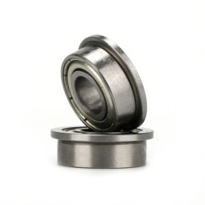 Chrome Steel Flange Deep Groove Ball Bearing 4x7x8.2x2.5mm F74ZZ