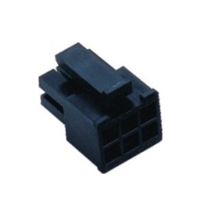 Right Angle SMT Wire To Board Connectors 3.00mm 2*2P LCP black Sn plated ROHS