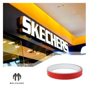 Red Color Painting 2020 Channel Letter Color Coated Aluminum Trim Cap Made In