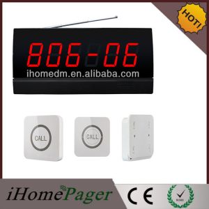 New design touch button wireless waiter call system for restaurant