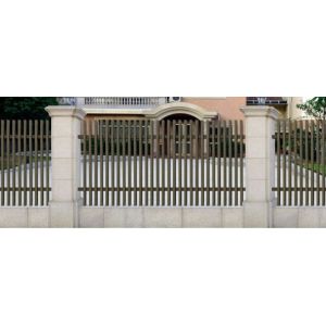 Black Pressed Spear Top Steel Fence , Galvanized Security Picket Fence