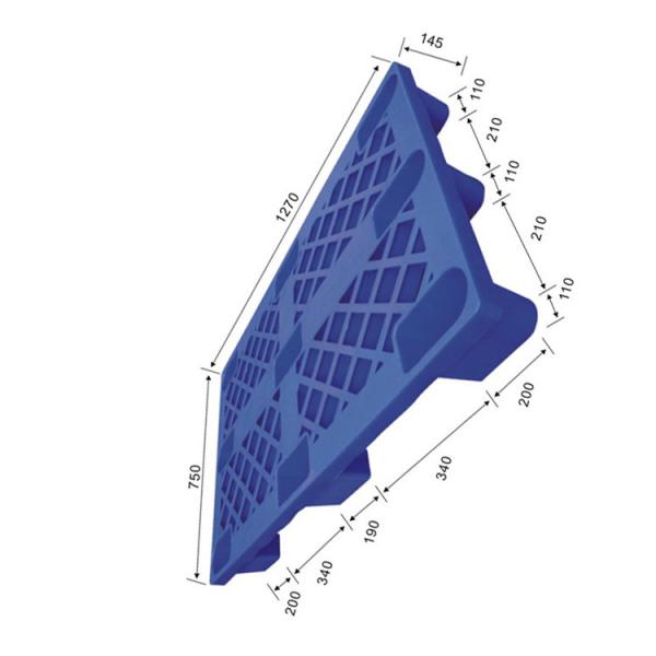 Quality HDPE Port Reusable Plastic Pallets 1270x750 Ergonomic Handles wholesale