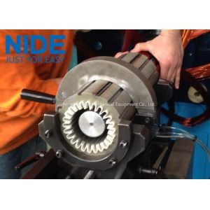 Deep water pump motor stator coil and wedge winding inserter