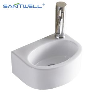 AB8310 new white ceramic basin Fashion modern bathroom 295*220*120mm above counter basin