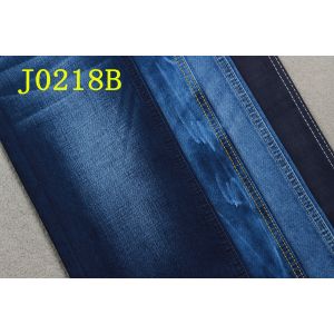 9OZ Denim Fabric With Tencel Cotton Polyester Spandex Blue Backside Desizing 3/1
