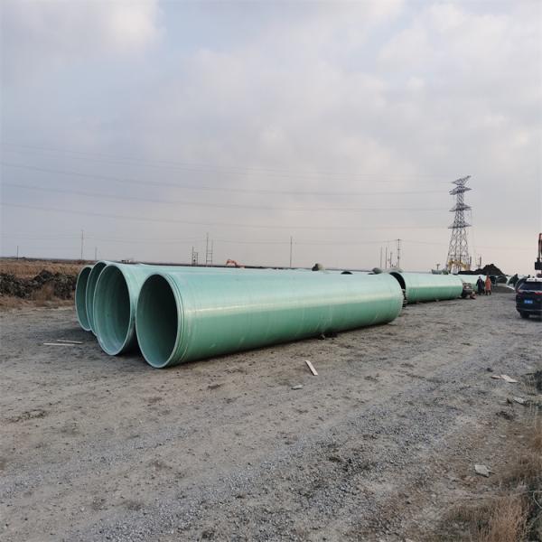 High Strength Smooth FRP Round Tube GRP Green Hollow Plastic Fence