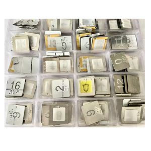 Noncorrosive Stainless Steel Elevator Button Faceplate with Modern Design and