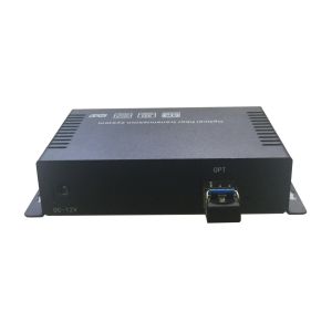 12G-SDI fiber optic extender over single core fiber with fiber cable backup