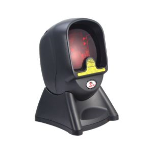 Black Omnidirectional Laser Barcode Scanner Low Power Consumption For Supermarke
