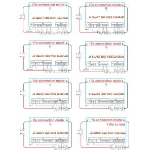 smart jikong BMS 7-20s 200a Bms bms 4s 12v 200a with fan lifepo4 16s 48v 250a