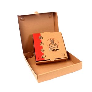 Embossing Corrugated Paper 12 Inch Pizza Boxes Reusable Pizza Container