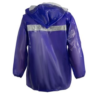 Custom Reflective Rain Jacket Women'S Solid Color Fluorescent Hi Vis Rain Gear