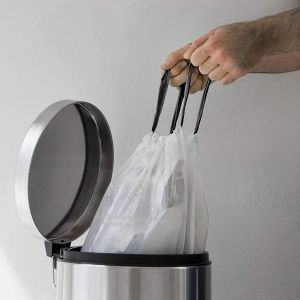 Custom Order Interleaved Plastic Trash Bag On Roll For Kitchen Bin Liner Medical
