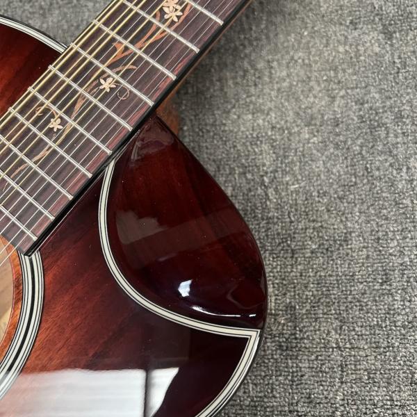 Custom 6 Strings Hawaiian KOA Top Solid Hawaiian Koa Back Sides Mahogany Neck Ebony Fretboard Cutaway K24ce Acoustic Guitar