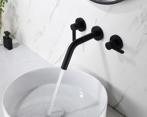 Cheap Double Handle Embedded Box ODM Concealed Basin Mixer for sale