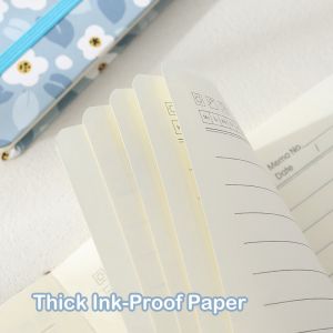 Strap Design Hardcover Notebook A5 Thick Ink-Proof Paper Journal Featuring Van