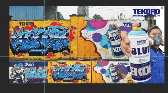 Chrome Effect Auto Graffiti Spray Paint with Low Odor Formulation for Versatile